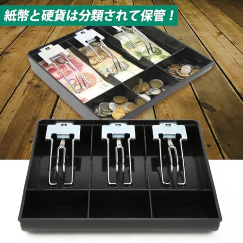 Cash Drawer Insert Tray, Cash Drawer Register Insert Tray, Replacement Cashier Insert, 3 Bill/3 Coin Compartments, Piggy Bank Tray, Replacement Cash T