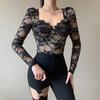 Elegantní dámské letní halenky duté dámské topy dámské krajkové košile halenka košilka femme blusas blusa feminina top s dlouhým rukávem