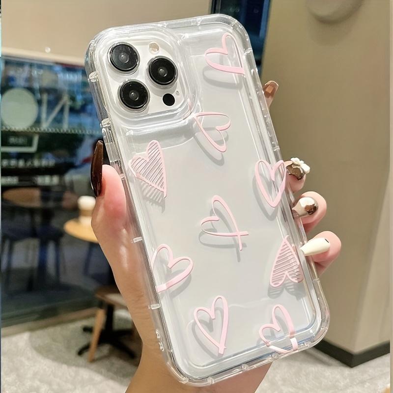 Shockproof Soft Clear Phone Case For Xiaomi Poco F5 X6 X3 Pro Mi 11 Lite 5G 14 13T 13 12T 12 Pro Love Heart Flower Cover