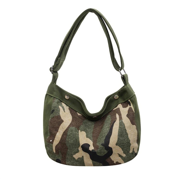 

Vintage camouflage canvas underarm bag women s shoulder messenger bag зелений