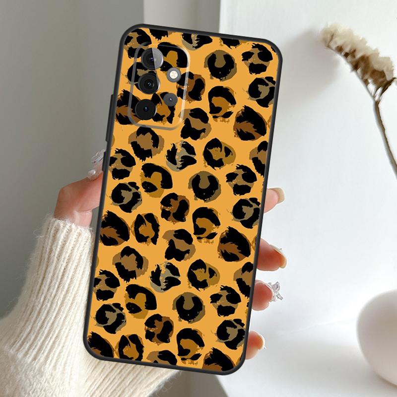 Luxury Leopard Case For Samsung Galaxy A16 A26 A36 A56 A55 A35 A15 A54 A34 A14 A52 A32 A12 A13 A33 A53 A17