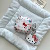 Cute Cartoon Doodle Bow KT Cat AirPods 4 Case Compatible with AirPod 3 Apple Pro Earphone Cover
