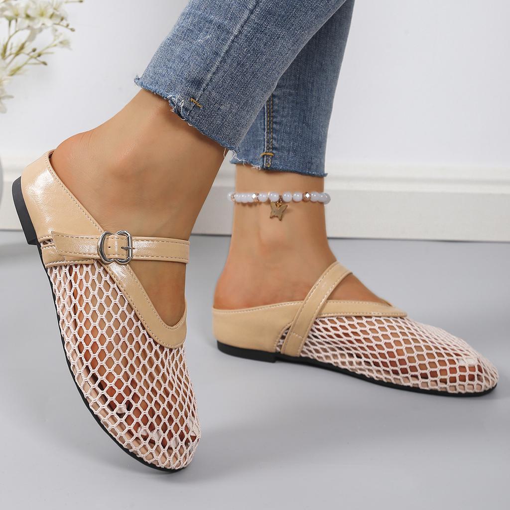 Fashion Women Slip On Comfortable Sandals Breathable Fashion Versatile Sandals Women New Flat Soft Mary Jane Shoes Sandalias De Mujer