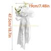  Set of 4 Elegant Flower Bowknots Charm for Wedding Car Glasses and Door Handle