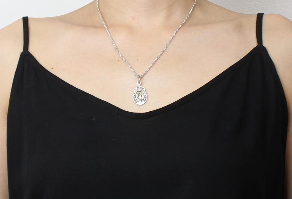 Mexic Mary Virgin Pandantiv Potcoava Vibrații bune