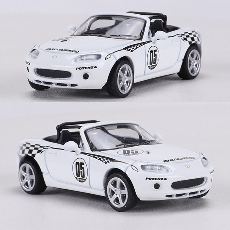DCT 1:64 Mazda MX-5 Racing Simulation Alloy Car Model Static Collection Ornament Male Gift