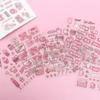Heart Decoration Sticker Pink Flash Point Sticker Decorative Sticker Diary Stickers Anime Stickers