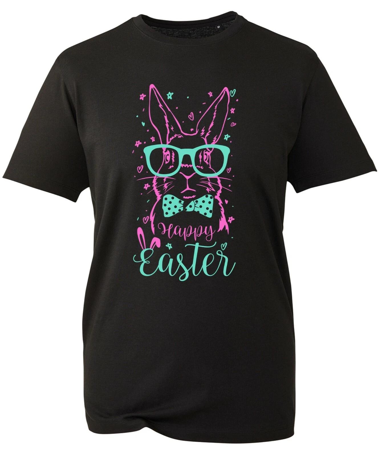 Happy Easter Cool Bunny T-Shirt Easter Rabbit Funny Joke Festival Wear Gifts Top M