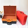 Handheld Gift Box, Vintage Multi-color Leather Hand-held Storage Box, Decorative Gift Box, Storage Box