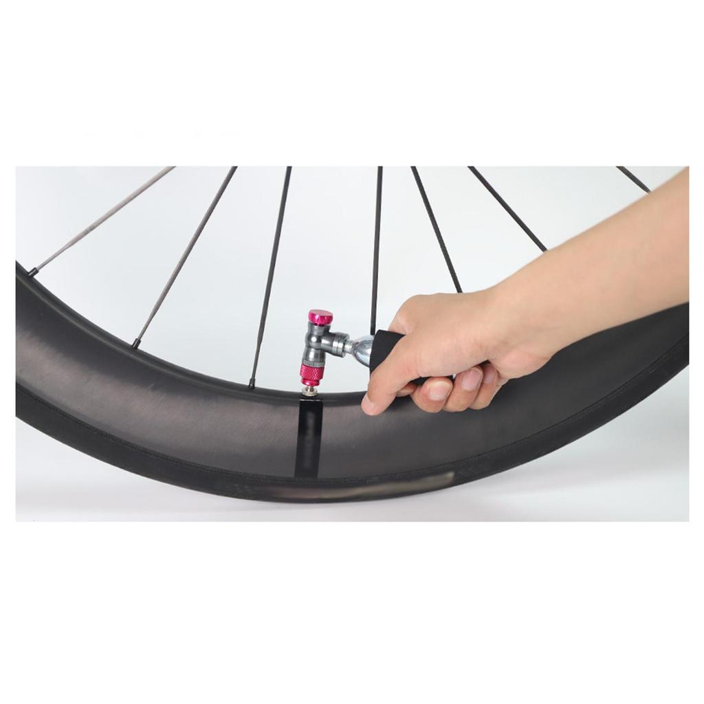 Parti per Gonfiatore CO2 per Pneumatici da Bici Presta e Schrader Gonfiatore CO2 per Bici da Strada