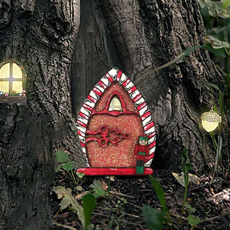 Fairy Garden Door Decoration Ornament Fit for Yard Door Window StatuesFairytales
