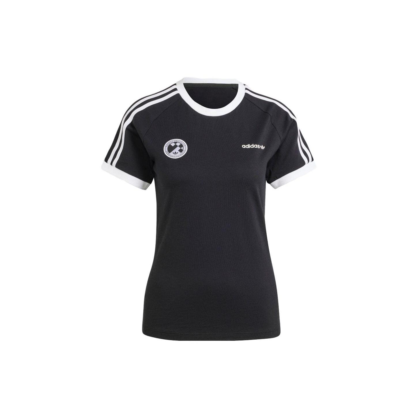 (WMNS) adidas Football Short Sleeve Tee  Black  Women s IR9784 XXS