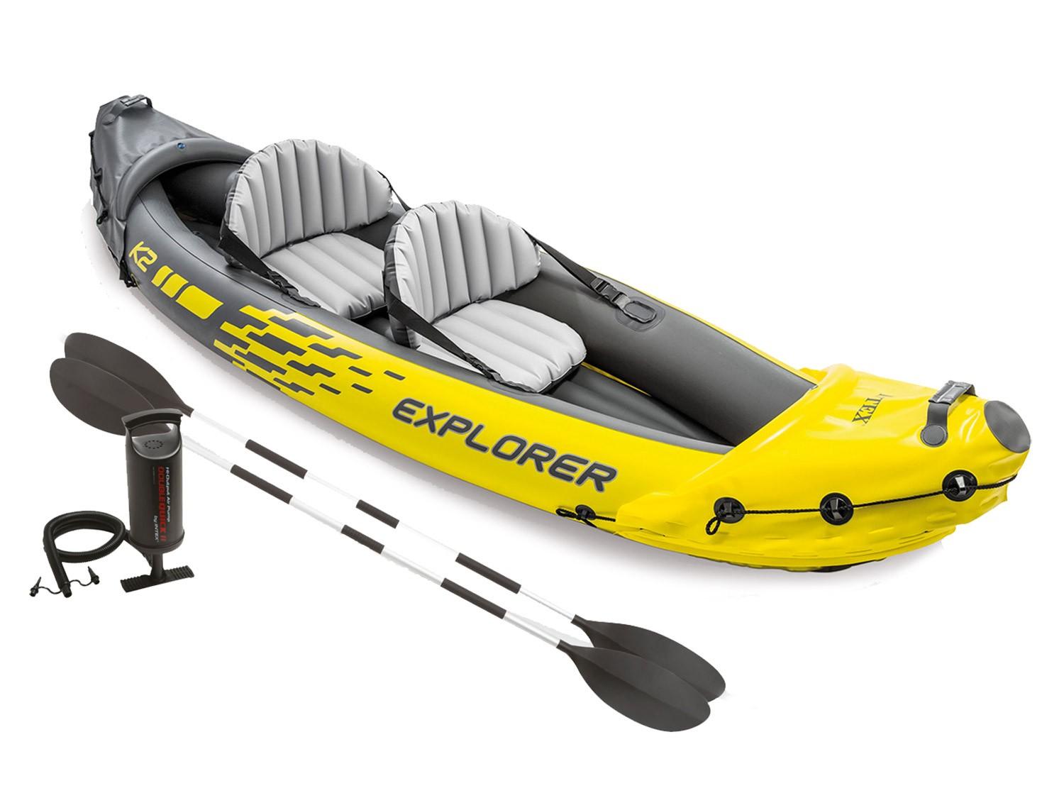SUPER MERCHANT Kayak Gonflable Explorer K2 312 X 91 X 51 Cm Intex 68307
