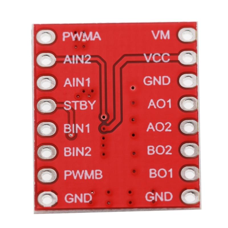TB6612FNG Double Channel Motor Driver 1A Output Low Heat Generation For Robotics Automation Projects