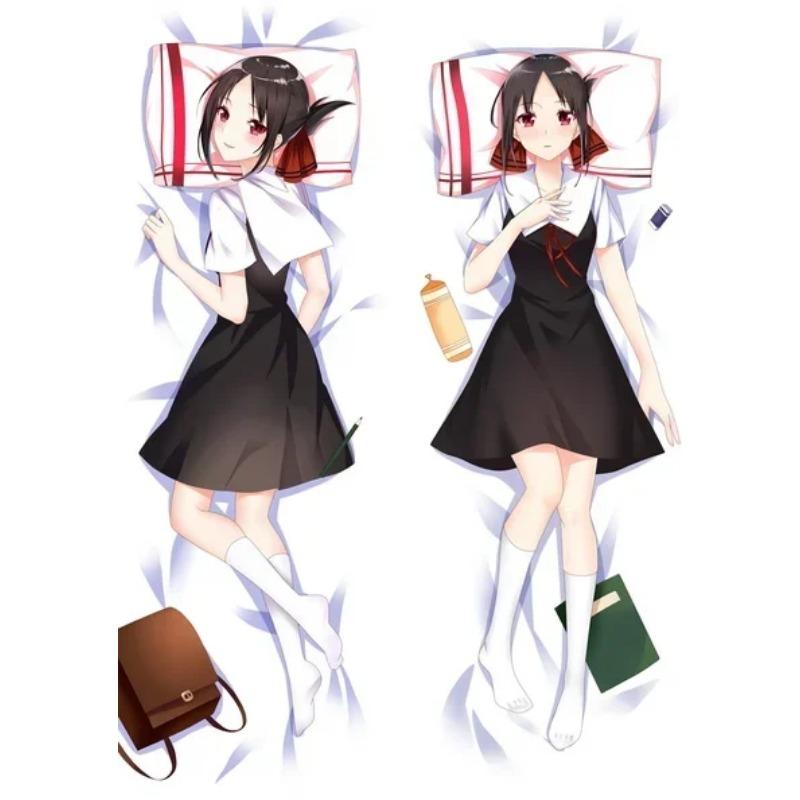 180cm Anime Giapponese Kaguya-sama: L'amore è guerra Fujiwara Chika Dakimakura Otaku Maschio Copricuscino Corpo Intero Federa Cuscino da Lancio Regalo