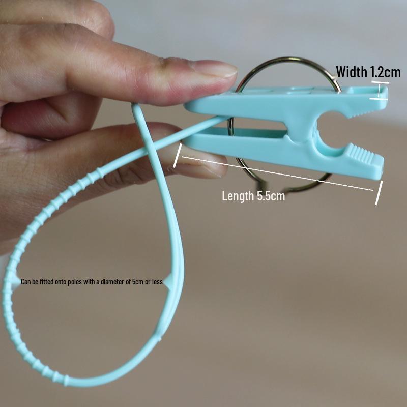 Zhenxing Plastic Clothes Pegs with Rope Hook - Non-slip Clips for Student Sock Drying & Hangers