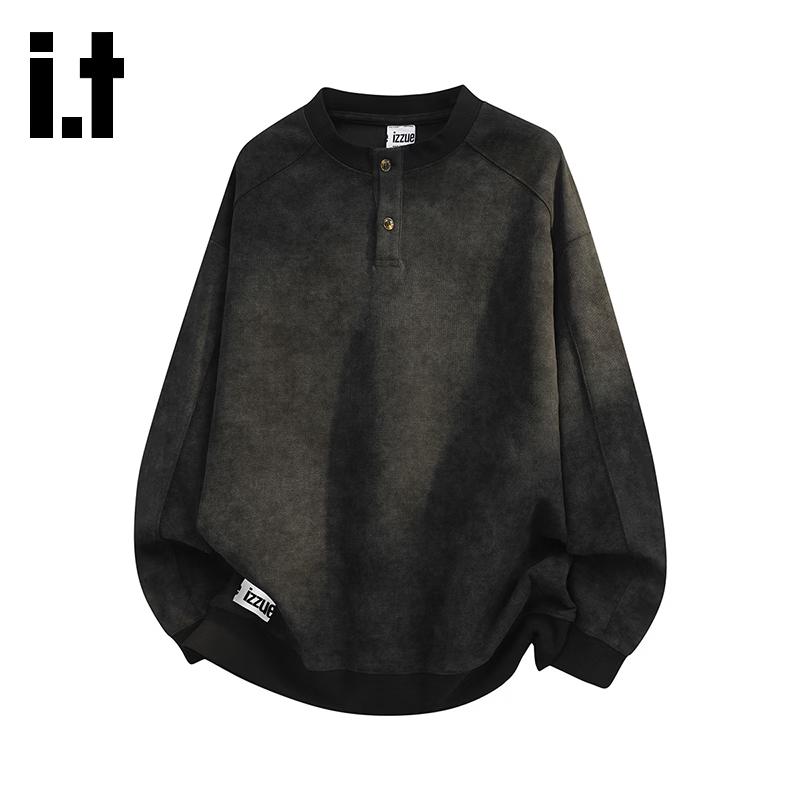 Izzue Unisex Retro Casual Crewneck Sweatshirt