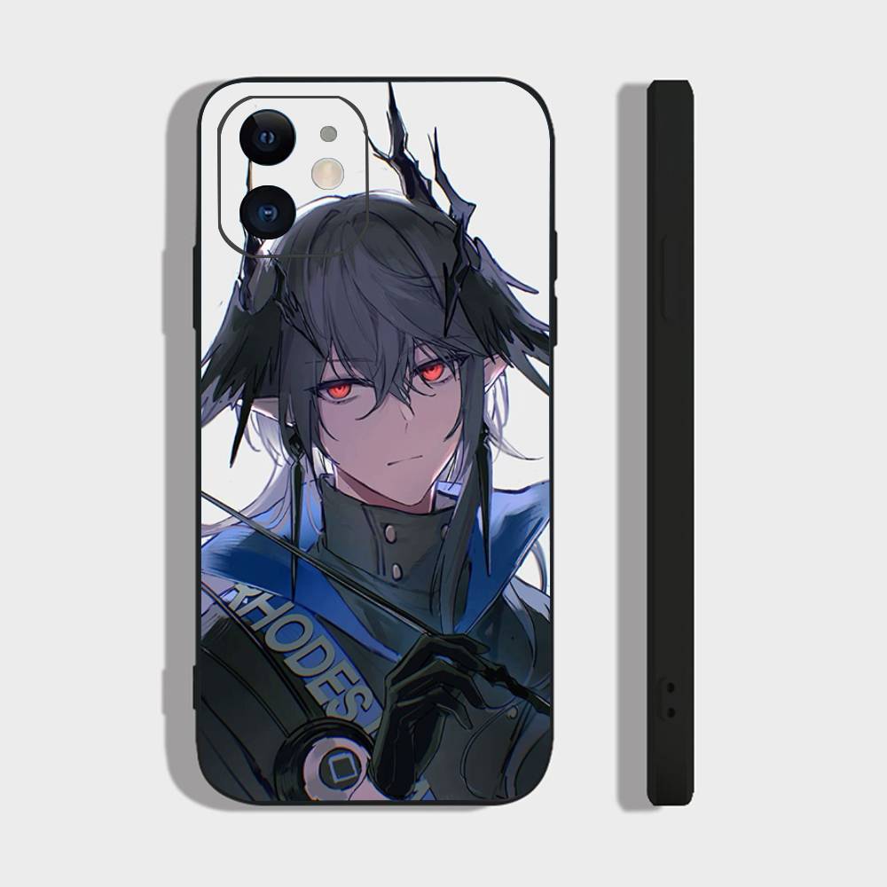 Logos Animated Game A-Arknights Phone Case For IPhone 17 Air 16 15 14 13 Pro Max 11 12 Black Silicone Cover