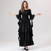 Historical Festival Dress With Flared Sleeves For Cultural And Themed Events