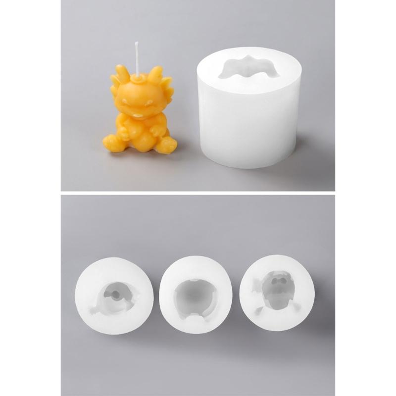 Baking Candle Mould Cute Castings Molds DIY 3D Silicone Mould Candle Silicone Handicrafts Moulds for Candle Making
