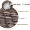 Wicker Repair Kit Flat Smooth Synthetic Rattan Supplies Brown Gradient for Patio Furniture Sofa Garden Basket Weaving