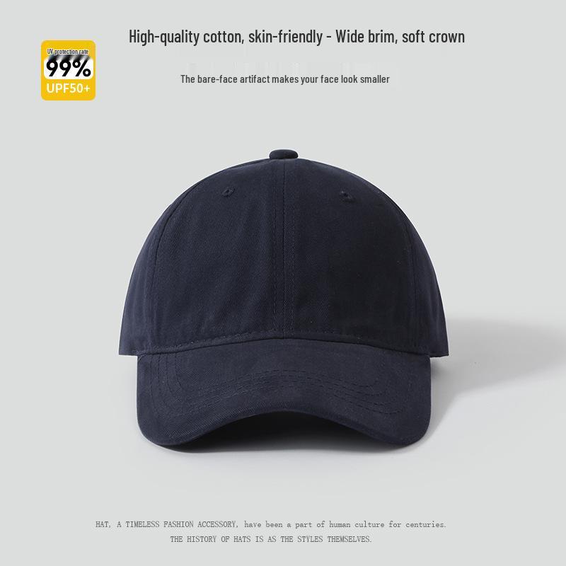 "Cappellino da baseball unisex a tinta unita da 65 cm con parte superiore morbida, visiera approfondita e allargata per un aspetto del viso più snello."