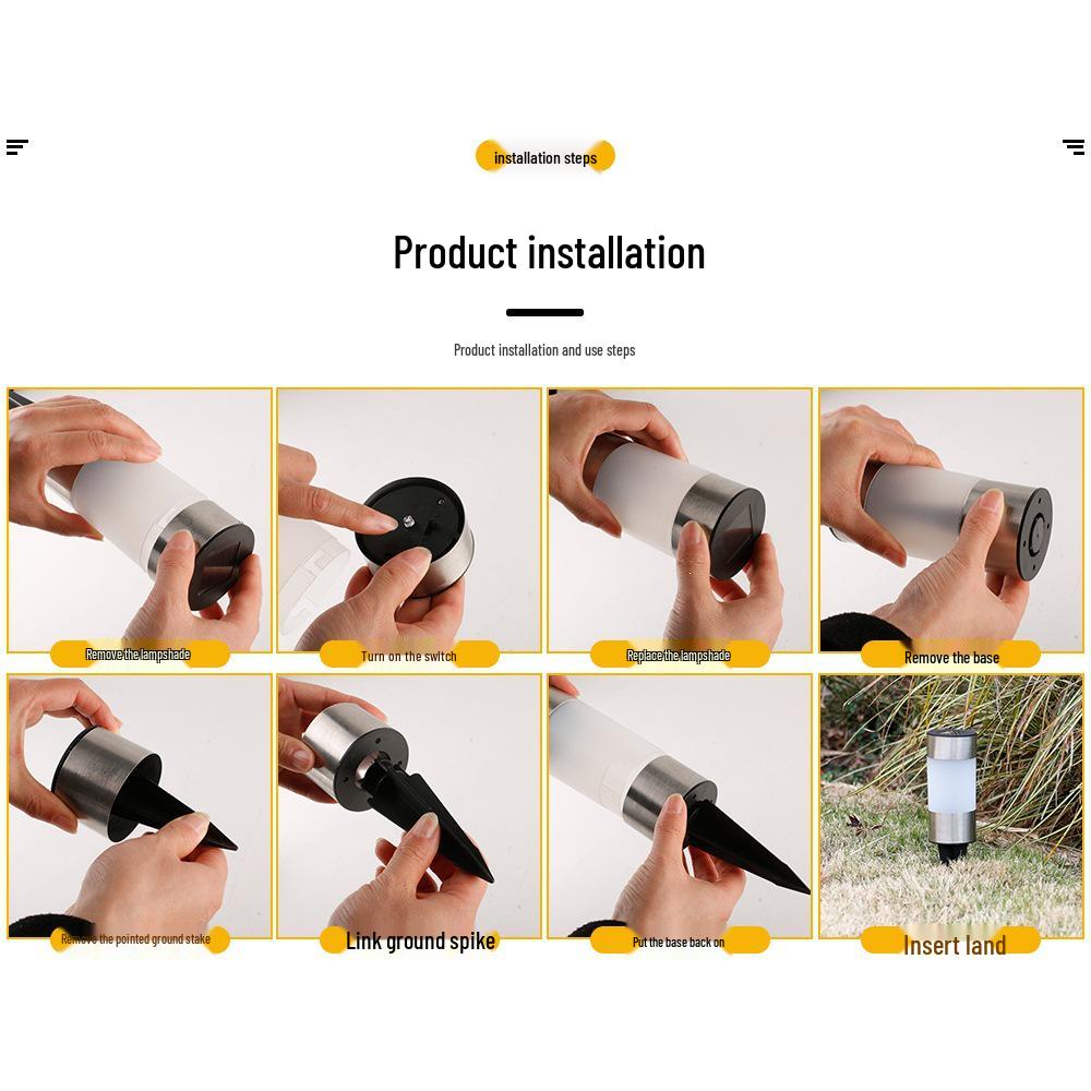 Solar LED Garden Landscape Light with Ground Stake