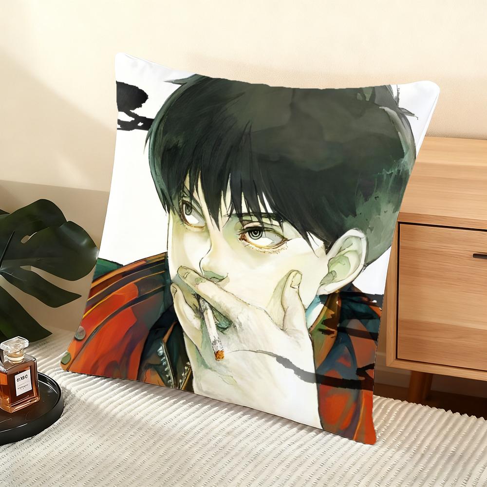 Cushion Cover Silky Short Plush Home Sofa Cushion Cover - Invisible Zipper Home Decoration Akira Anime