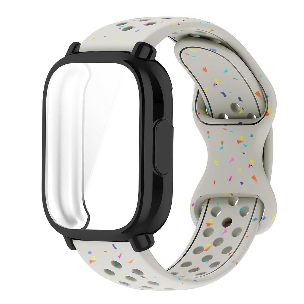 Řemínek+Pouzdro Pro Xiaomi Redmi Watch 5 active 5 Lite Ochranný Kryt Celý Displej TPU Měkký Kryt a Silikonový Prodyšný Sportovní Pásek