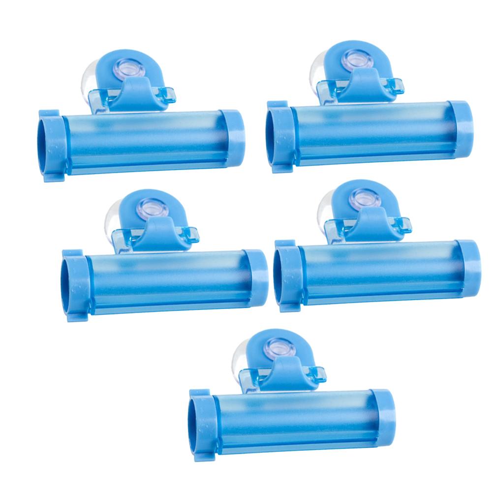 

5Pcs Toothpaste Squeezer Reusable Plastic Mountable Organizer for Bathroom Cream Lotion Tube Roller Extruder Holder