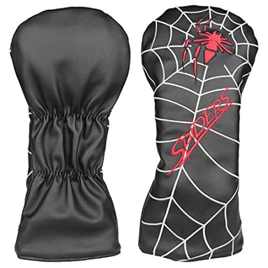 Golfhuvuddrivare trä FW utility UT konverteringstag svart skydd, skydd, skydd, skydd, ingår, spindlar, singel-/3-delat set, (för förare/DR, svart)