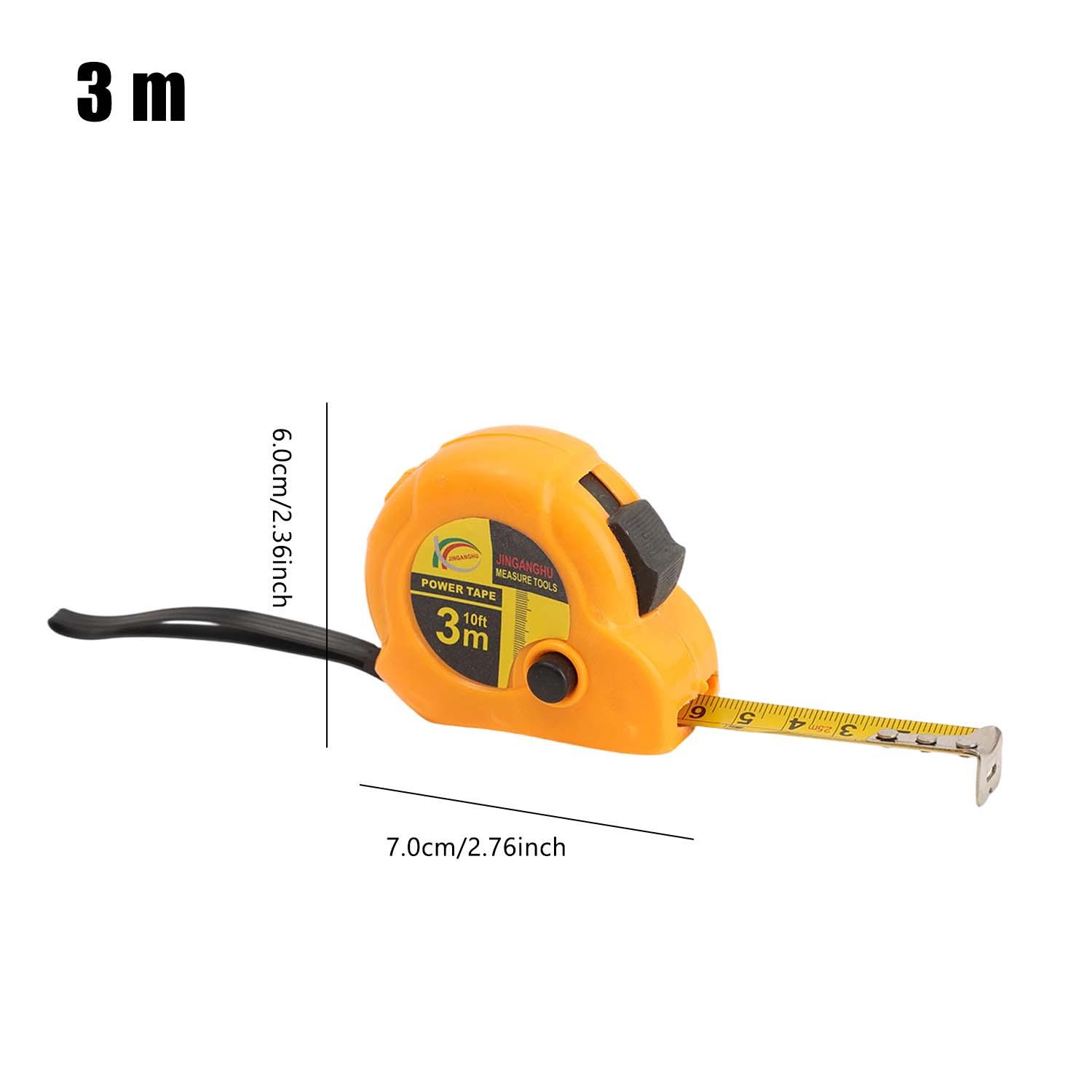 

High-precision Tape Measuring Tool 3-meter 5-meter Metric Measurement Carpentry Ruler Home Tape with Non-slip Button Supplies