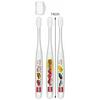 Skater Toothbrushes for Preschoolers, Ages 3-5, Soft Clear, 3-Piece Set, Tomica TBCR5T