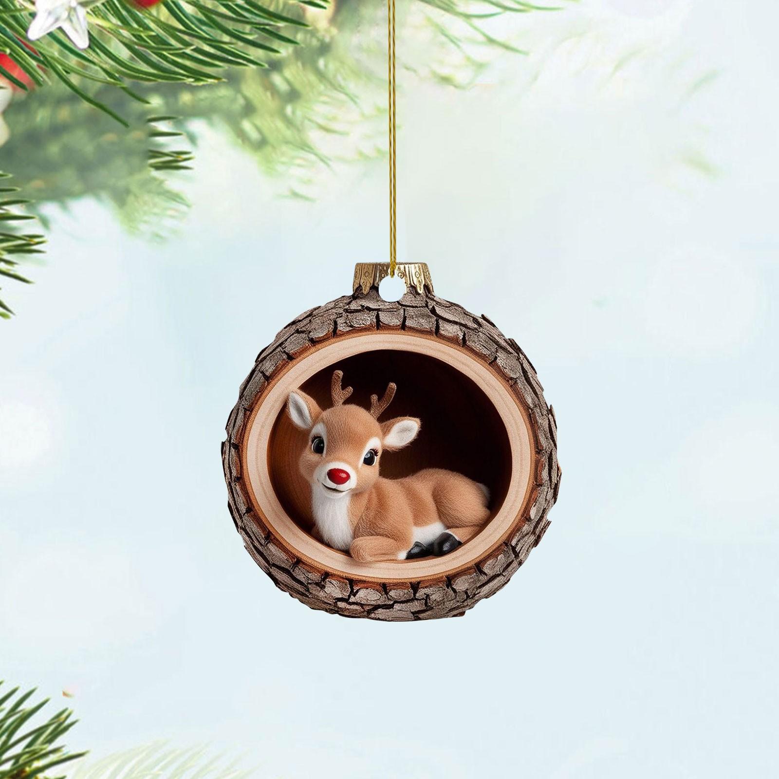 

Рождественское украшение Подвеска Рождественская елка Бирка Тематическая вечеринка Поделки Орнамент One Size