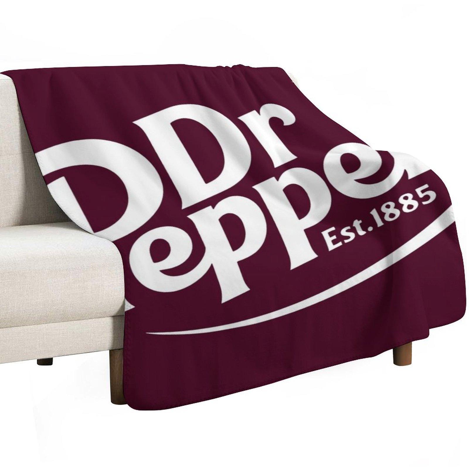 

Dr Pepper Soda Throw Blanket Decoratives warm for winter for babies Blankets 30x40in