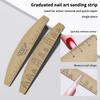 Custom Nail Files With Scale Line 100/180/180 Grit Washable Buffing Stick For Gel Polish & Cat Eye Nails Manicure Pedicure Tools