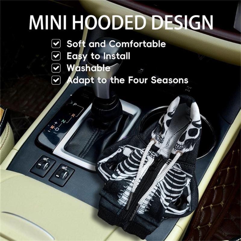 Gear Shifter Cover, Universal Shifter Knob Cover, Funny Sweater Hoodie for Gearshift, Car Shifter Stick Protectors