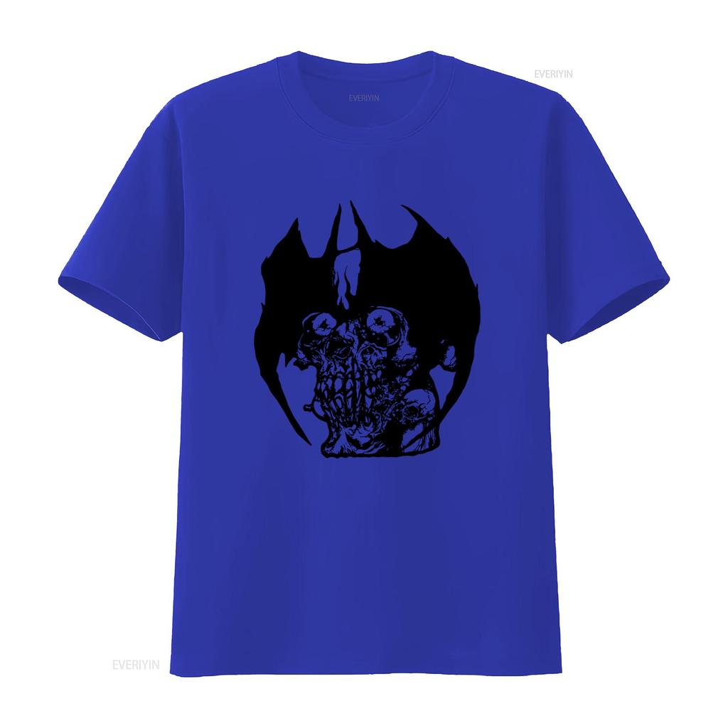 Pushead Devilunisex Hand Screened Pre Shrunk 100 Cotton Skull Print T Shirt Vintage Stylish Fashion Graphic Breathable
