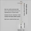 Bedroom Bedside Pendant Light, Modern Minimalist Cylindrical Minimalist Electroplated Long Line Pendant Light