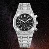 Full Bling Diamond Watch for Men Hip Hop Iced Out Men Watches Luxury Quartz Watch Man Waterproof Chronograph Montre Homme