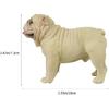Cabilock Adorable Simulated Dog Figurine High-Grade Plastic Dog Model for Home Decoration and Collectibles Lightweight