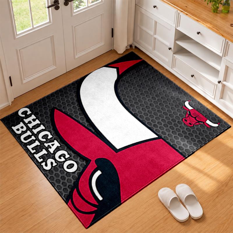 Chicago Bulls Carpet Door Mat for Living Room or Bedroom Protective Mat Under Chair Office Decoration Christmas Gift Birthday Present