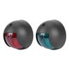 12V Runde LED Navigationsleuchte Wasserdicht Backbord Steuerbord Lampe für Marineboot Yacht Schwarzes Gehäuse RotGrün