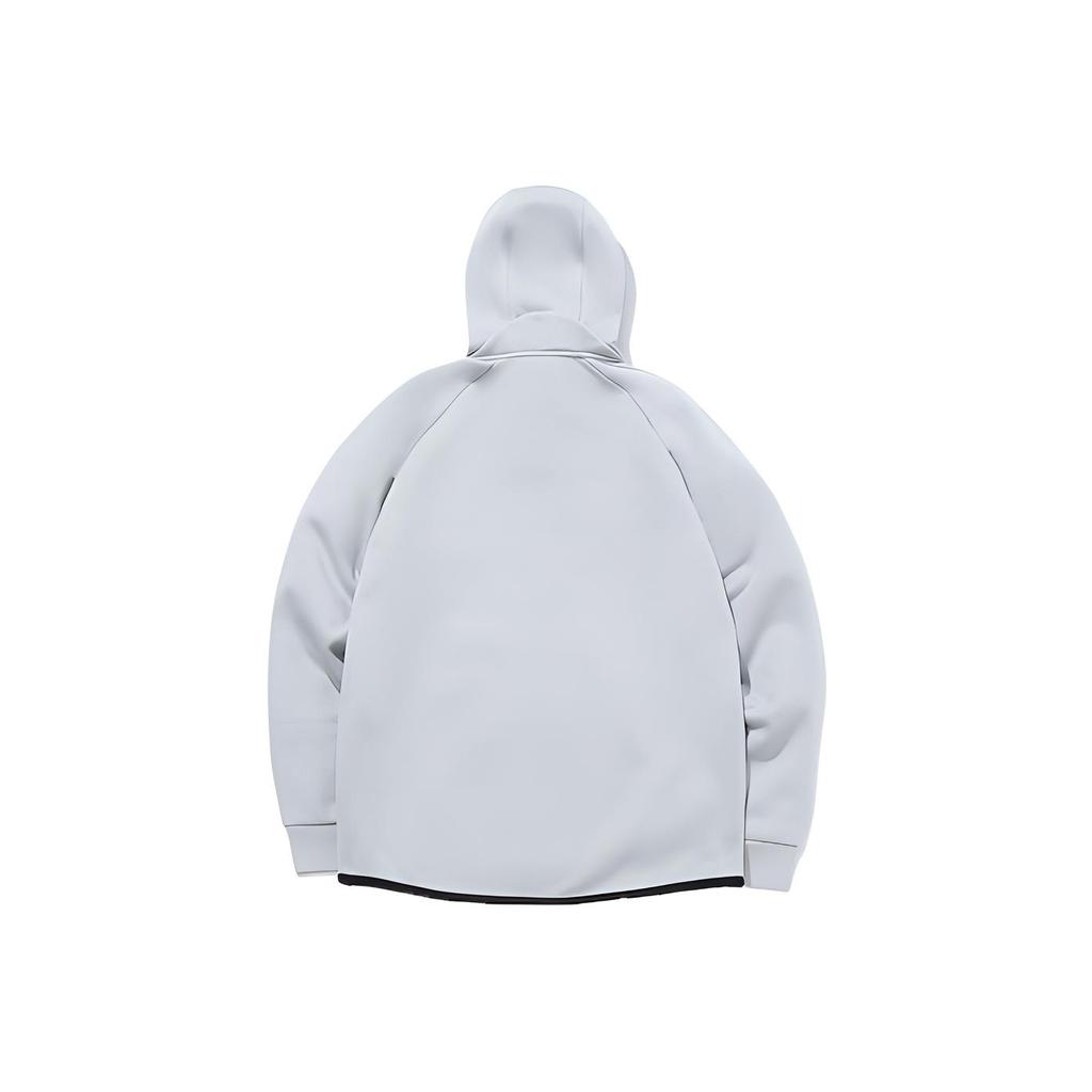 Li Ning Wade Series Casual Sports Fleece Hooded Jacket Men Jackets Gray AWDQ705-5