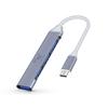 Wayona USB 4 Ports USB and 3 USB Data Compatible with and Smartphones with Gray Type-C Hub, (1 3.0 2.0 Ports), Transfer, Laptops, PCs, MacBooks,