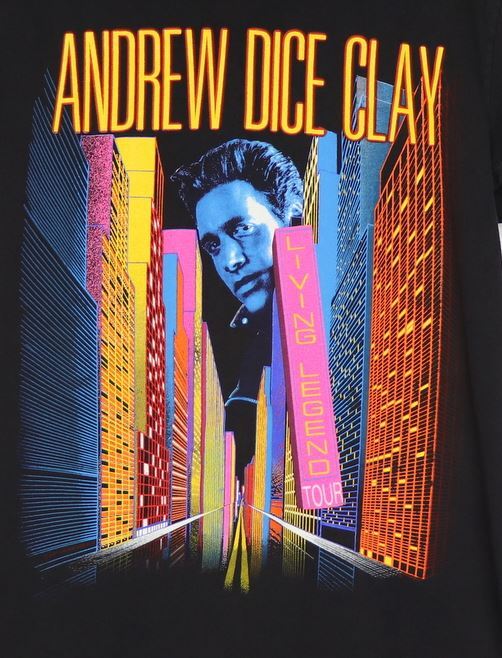 Andrew Dice Clay Living Legend Tour Black Shirt Unisex All Size SXL
