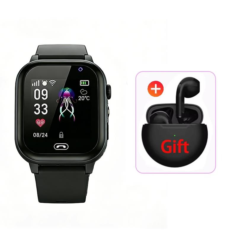 New Kids Smart Watch 5G GPS Location Video Call Sim Card SOS Child Camera Waterproof Upgrade For Boys Girls Add Earphone