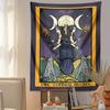 VIKAMA Goddess Tarot Card Tapestry Mystical Dark Style Bedroom Dormitory Meditation Room Wall Hanging Cloth Home Decoration