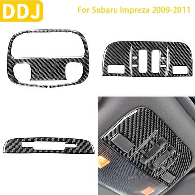 Carbon Faser Für Subaru Impreza 2009 2010 2011 Zubehör Auto Innen Hinten Vorne Lesen Lampe Trim Aufkleber