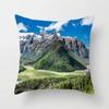 Mountains River Natural Scenery Pillow Cover Sofa Decoration Car Office Seat Cushion  Room   Home